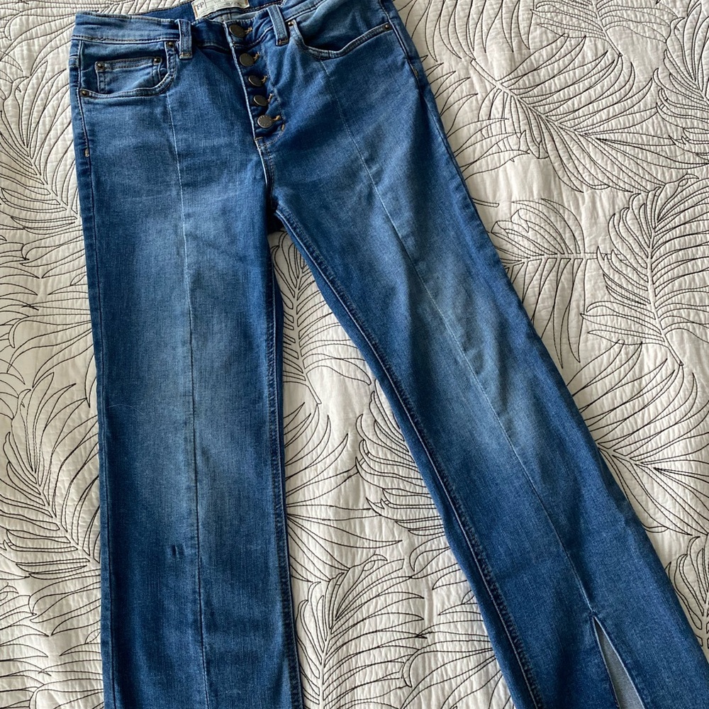 Free People High Rise Crop Jeans